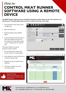 Thumbnail of PDF download document entitled MKAT remote control